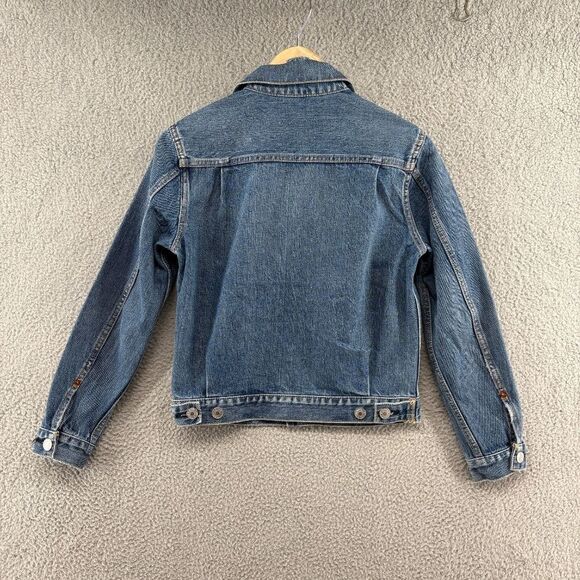 RE/DONE 60's Stoned Shrunken Denim Jacket size XS - Picture 4 of 13